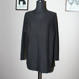 Vince Wool Cashmere V-neck oversized sweater Gray Size XS